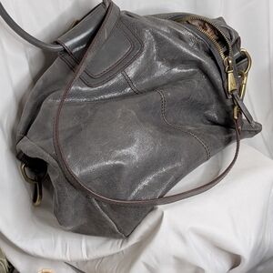 HOBO brand Sheila Gray Leather Women's Bag